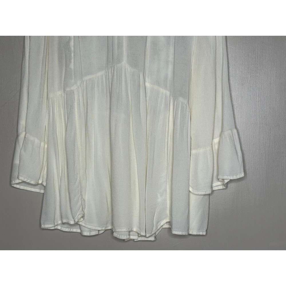 American Eagle Outfitters Ivory Lace Boho Babydoll Tunic Top XXL - Picture 3 of 8